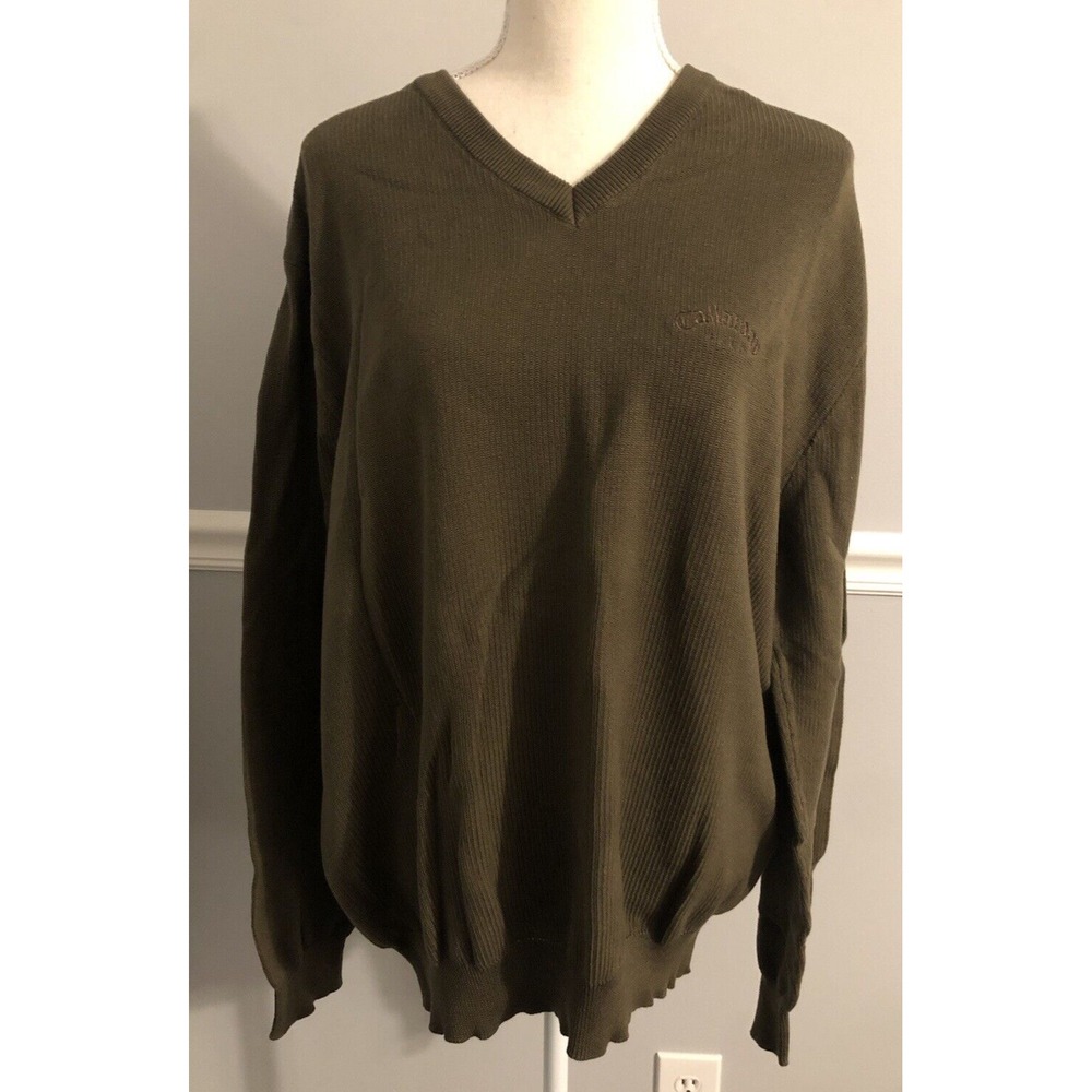Callaway Golf Sport Sweater Men's XL V Neck Long Sleeve Pullover Knit